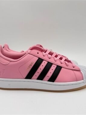 Adidas Men’s 7 / Women 8 Superstar Messi Inter Miami Pink Black JR1520 NEW